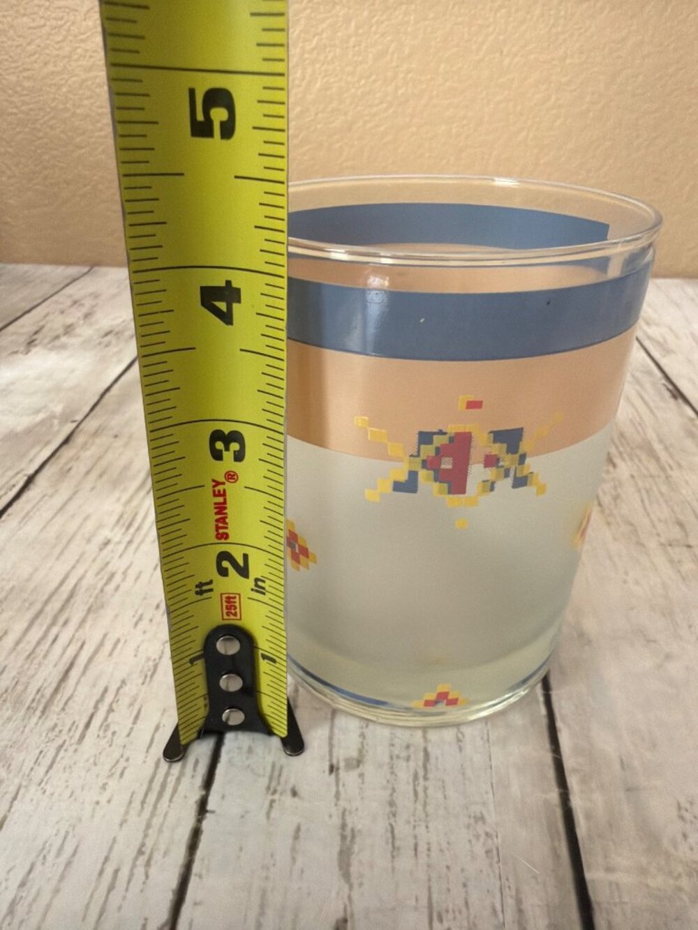 Vintage Noritake Arizona Frosted Glass Tumblers Set of 8 Southwest Santa Fe Azte - Picture 6 of 14